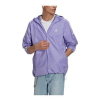 adidas Original Adicolor Classics 3-Stripes Fullzip Windbreaker Jacket 'Light Purple' GN3459