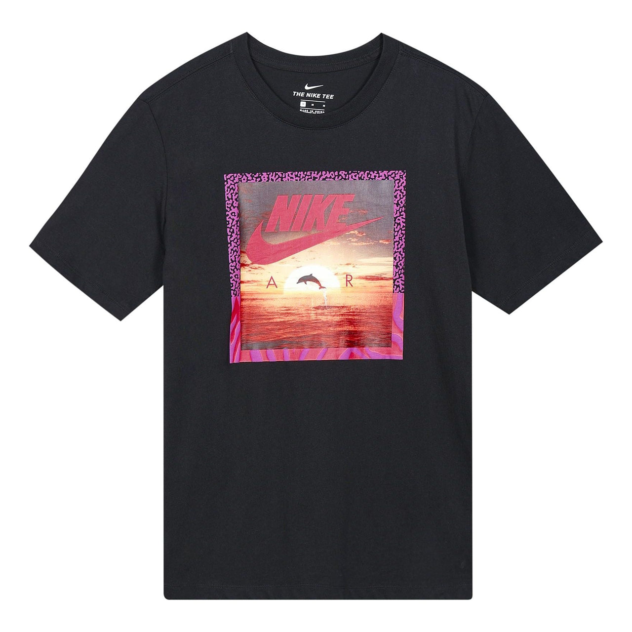 Nike Dolphin Sunset landscape Printing Short Sleeve Black CT6591-010