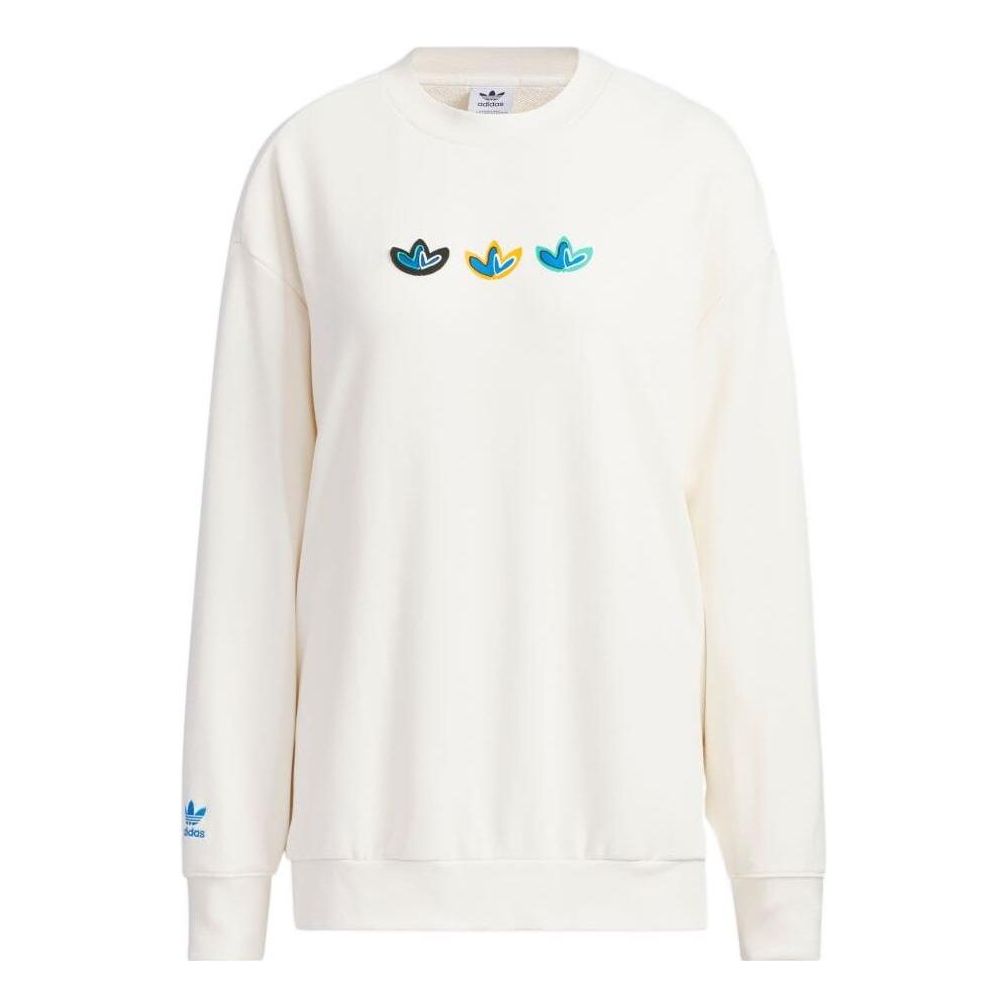 (WMNS) adidas Originals VDRY Crew Sweatshirts 'White' IK8662