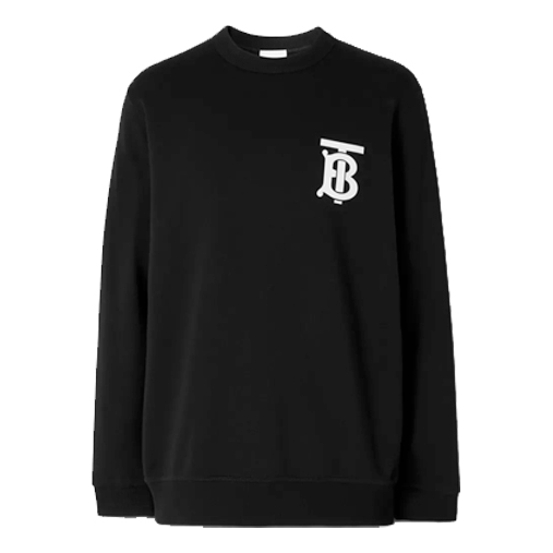 Burberry TB Crewneck Sweatshirt 'Black White' 8024602