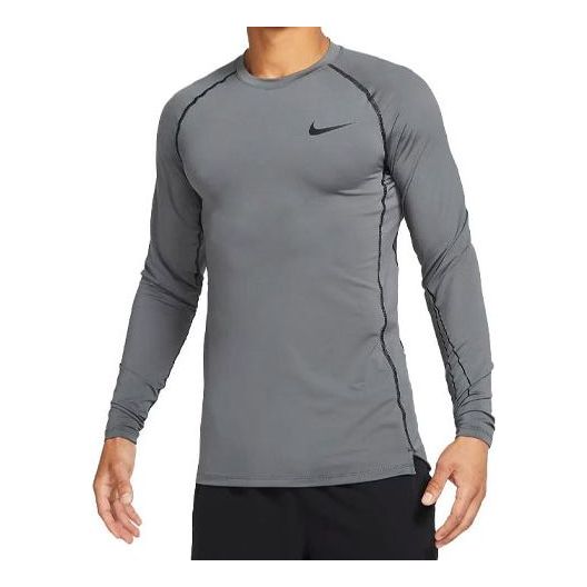 Nike Pro Dri-FIT Slim Fit Long-Sleeve Top 'Grey' DD1980-068