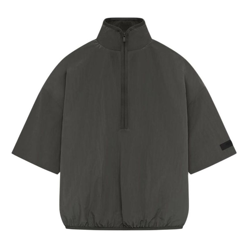 Fear of God Essentials SS24 Halfzip Mockneck Shirt 'Ink' 186SP244050F