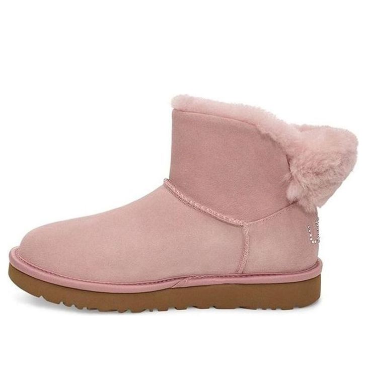 (WMNS) UGG Classic Bling Mini Fleece Lined Pink 1105364-PCRY