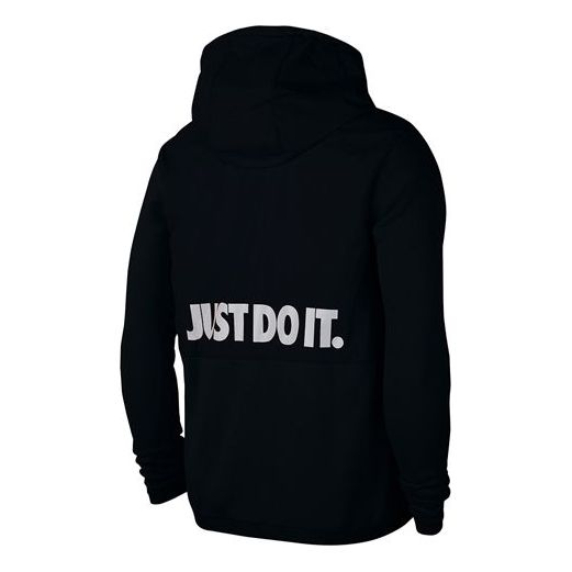Nike Sportswear Just Do It + Alphabet Printing Fleece Black CU4102-013