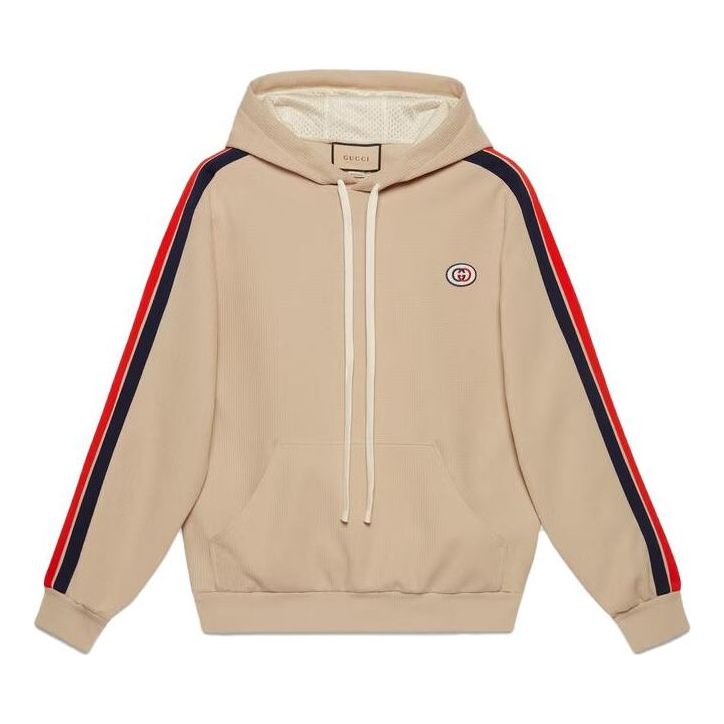 GUCCI Jersey Hooded Sweatshirt 'Beige' 733972-XJFFB-9117