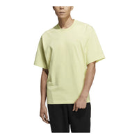adidas originals C Tee Solid Color Small Label Loose Sports Short Sleeve Couple Style Yellow HC8579