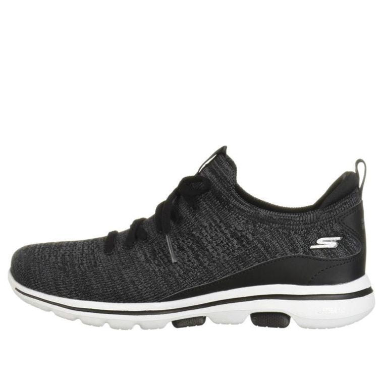 (WMNS) Skechers Go Walk 5 'Black White' 15925-BKW
