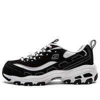 (WMNS) Skechers D Lites Low-Top Daddy Shoes Black 99999720-BKW