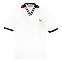 Gucci Cotton piquet polo shirt 'White' 737667-XJFGK-9133