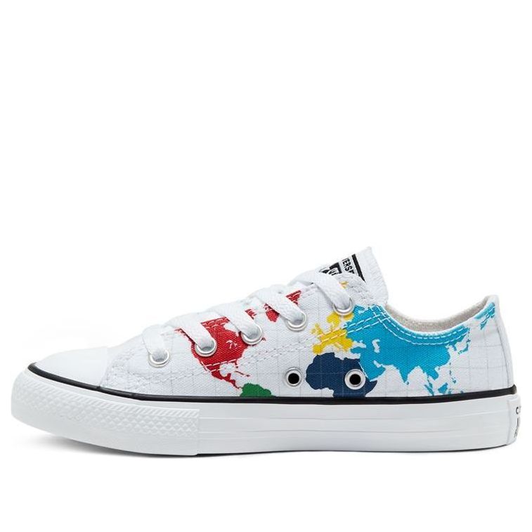 Converse Chuck Taylor All Star World Map 'White Blue Red' 668458C