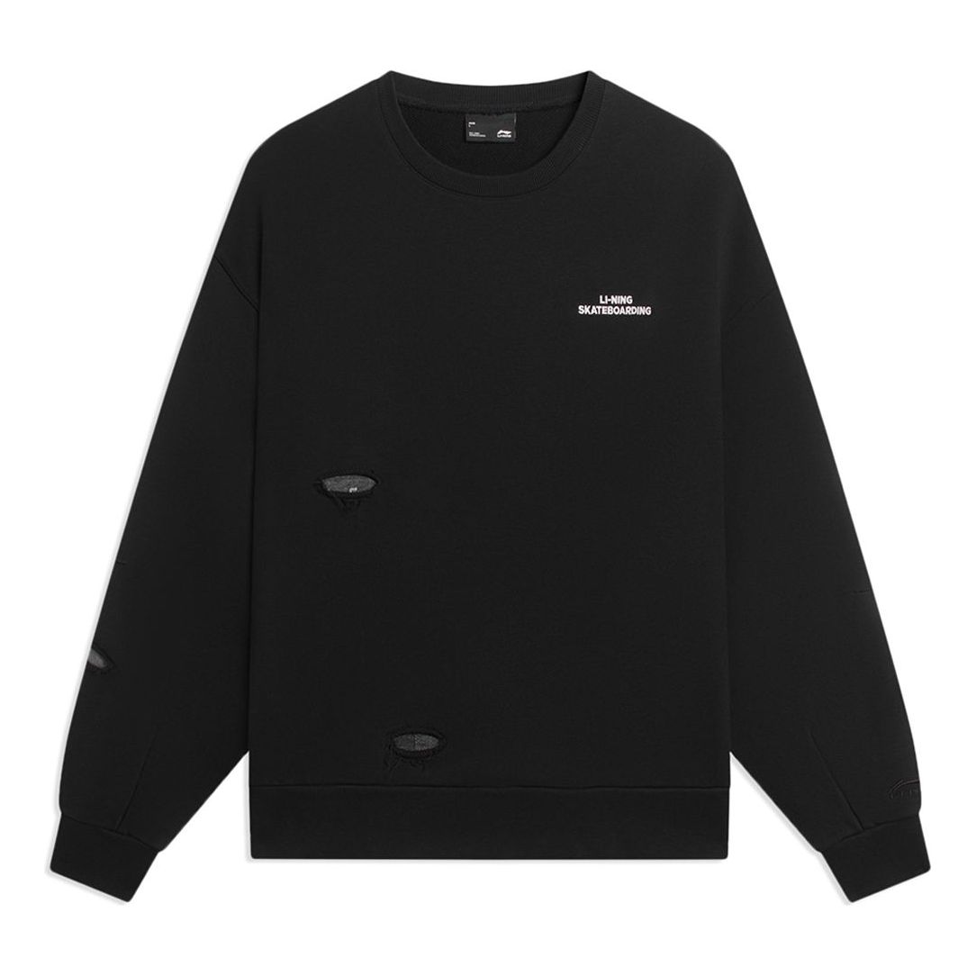 Li-Ning Skateboarding Graphic Sweatshirt 'Black' AWDSB11-3