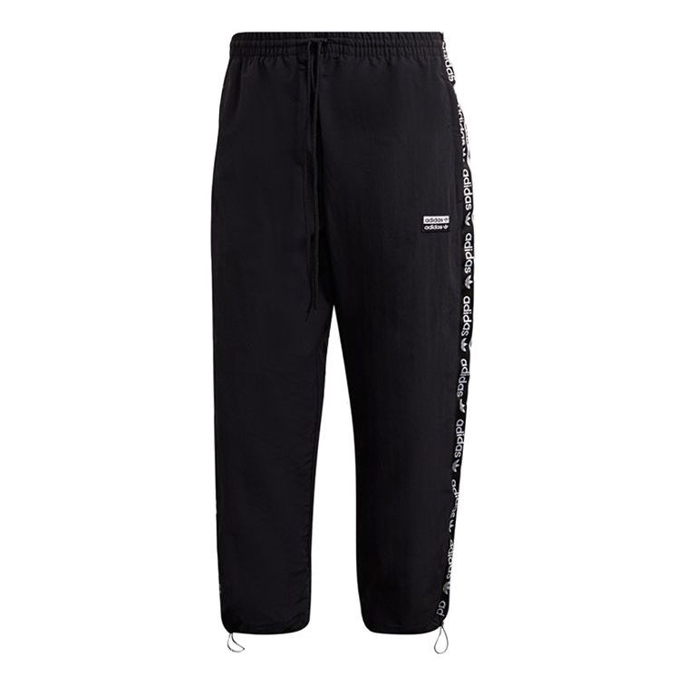 adidas originals Side Logo Sports Casual Trousers Men Black GJ6744