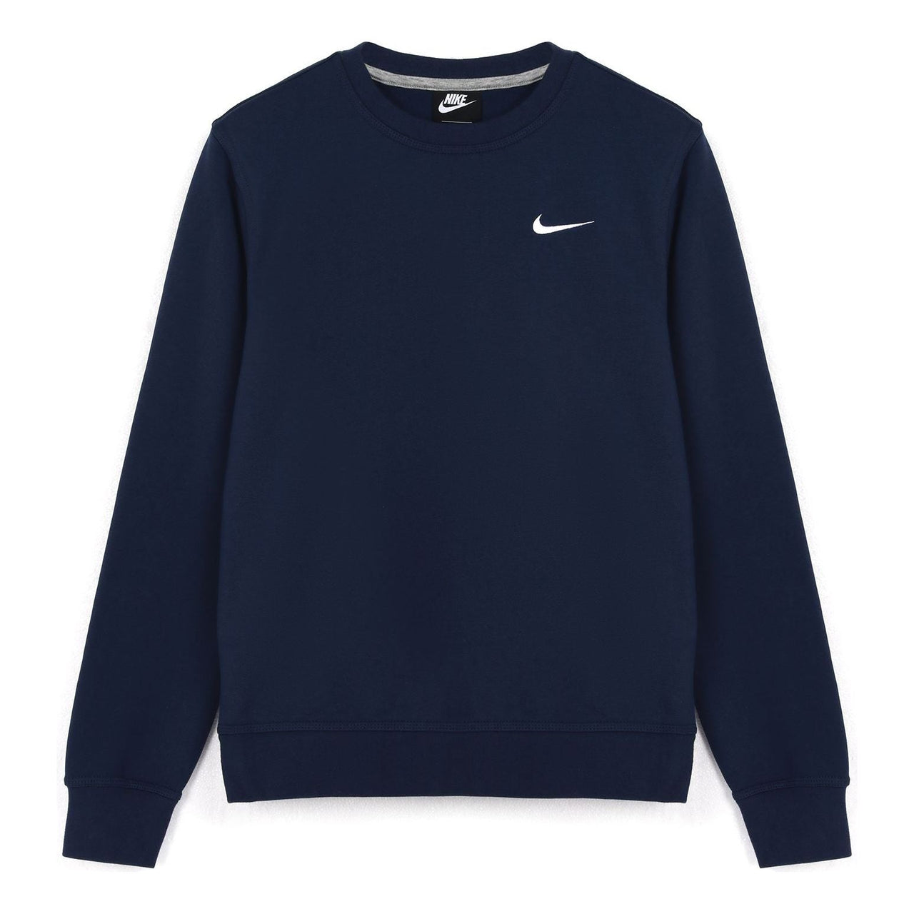 Men's Nike Knit Sports Fleece Lined Stay Warm Round Neck Pullover Blue 916609-410