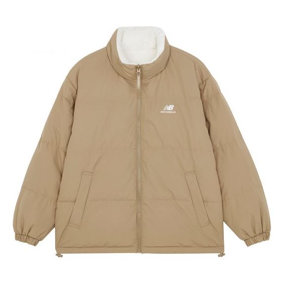 New Balance Logo Print Jacket 'Khaki White' 5PB43153-DB