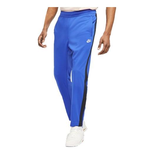 Nike Side Stripe Printing Cozy Sports Long Pants Blue AR2247-481