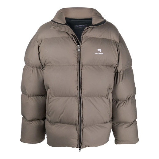 Balenciaga Sporty B Puffer Jacket 'Brown' 681440TJO032122