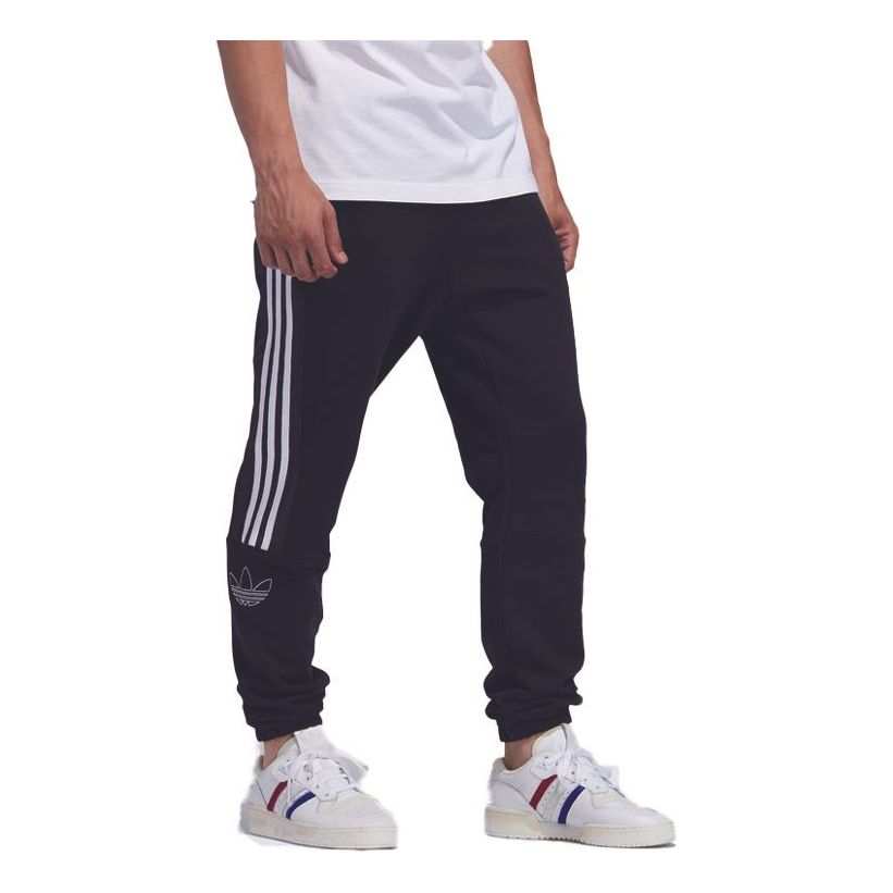adidas Originals Outline Trefoil Joggers 'Black' ED4692