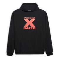 Men's Balenciaga X-Rated Black Red Black 620973TIVA81076