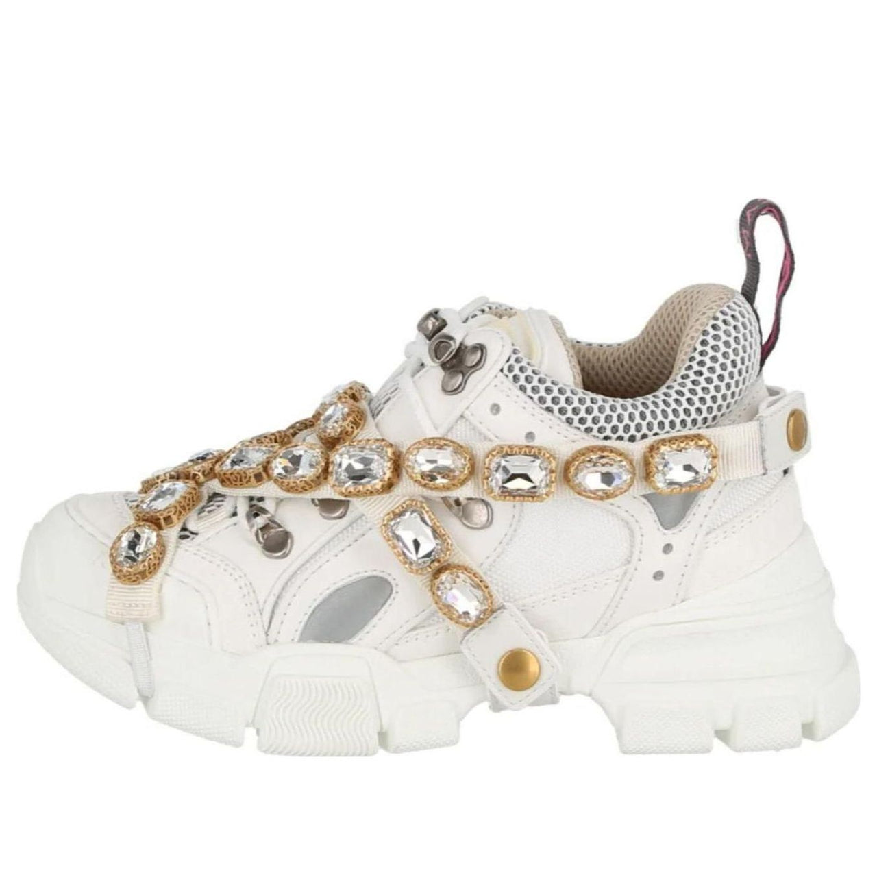 (WMNS) Gucci Flashtrek Crystals 'White' 541445-GGZ50-9081