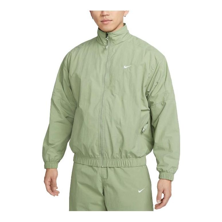 Nike NRG Solo Swoosh Woven Track Jacket 'Oil Green' DQ5201-386