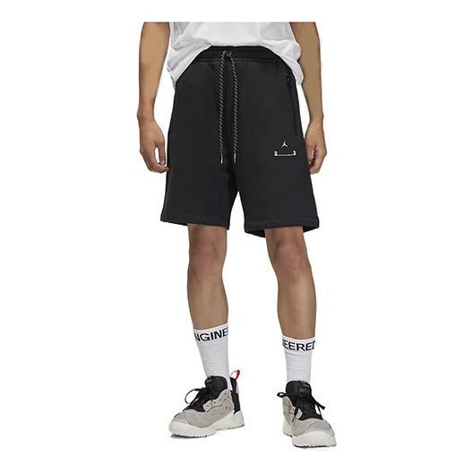 Air Jordan Alphabet Logo Straight Shorts Black DQ8083-010