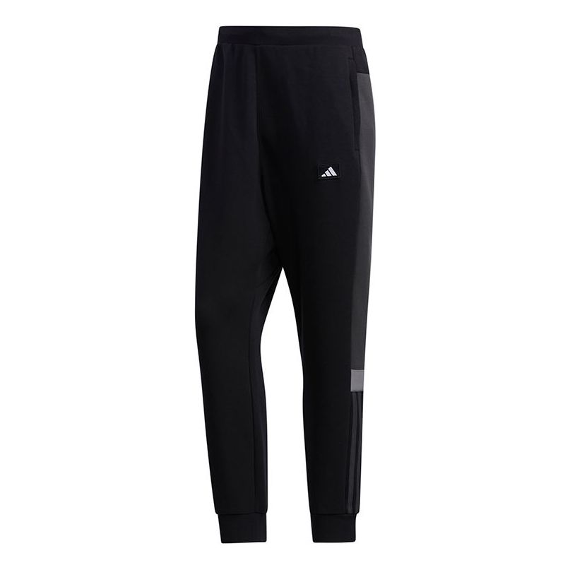 adidas Ub Pnt Dk Colorblock logo Casual Bundle Feet Sports Pants Black GM4399