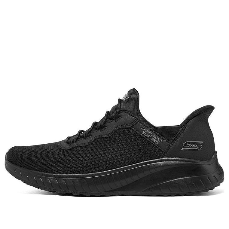 (WMNS) Skechers Slip-ins Bobs Sport Squad Chaos 'Black' 117500-BBK