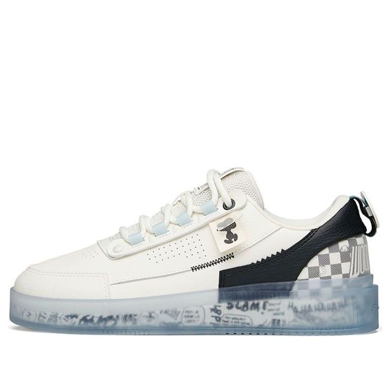 ANTA x SNOOPY Skateboarding Shoes 'White Black Blue' 912148030-3