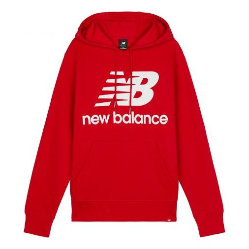 New Balance Big Logo Sweat Pullover Hoodie 'Red' AMT03558-REP