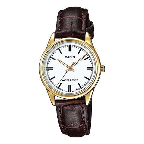 CASIO Quartz Waterproof White Dial White Analog LTP-V005GL-7A