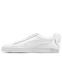 (WMNS) PUMA Basket Bow Triple White Leather 367319-01