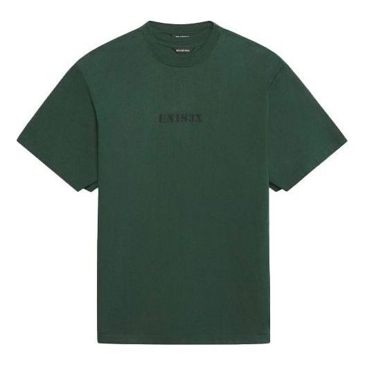 Balenciaga UNISEX-Print T-Shirt Large Fit 'Green' 657059TKV973010