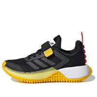 (PS) adidas LEGO x Sport Little Kid 'Black Yellow' FX2869