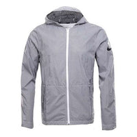 Nike Sports Training Windproof hooded Jacket Gray 848532-010