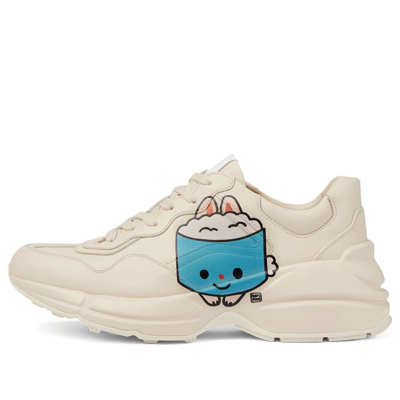 (WMNS) Gucci Kawaii Rhyton Leather Sneakers 'Cream White' 738776-DRW00-9522