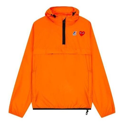 COMME des GARCONS PLAY x K-Way Half Zip Jacket 'Orange' AZ-J502-051-1