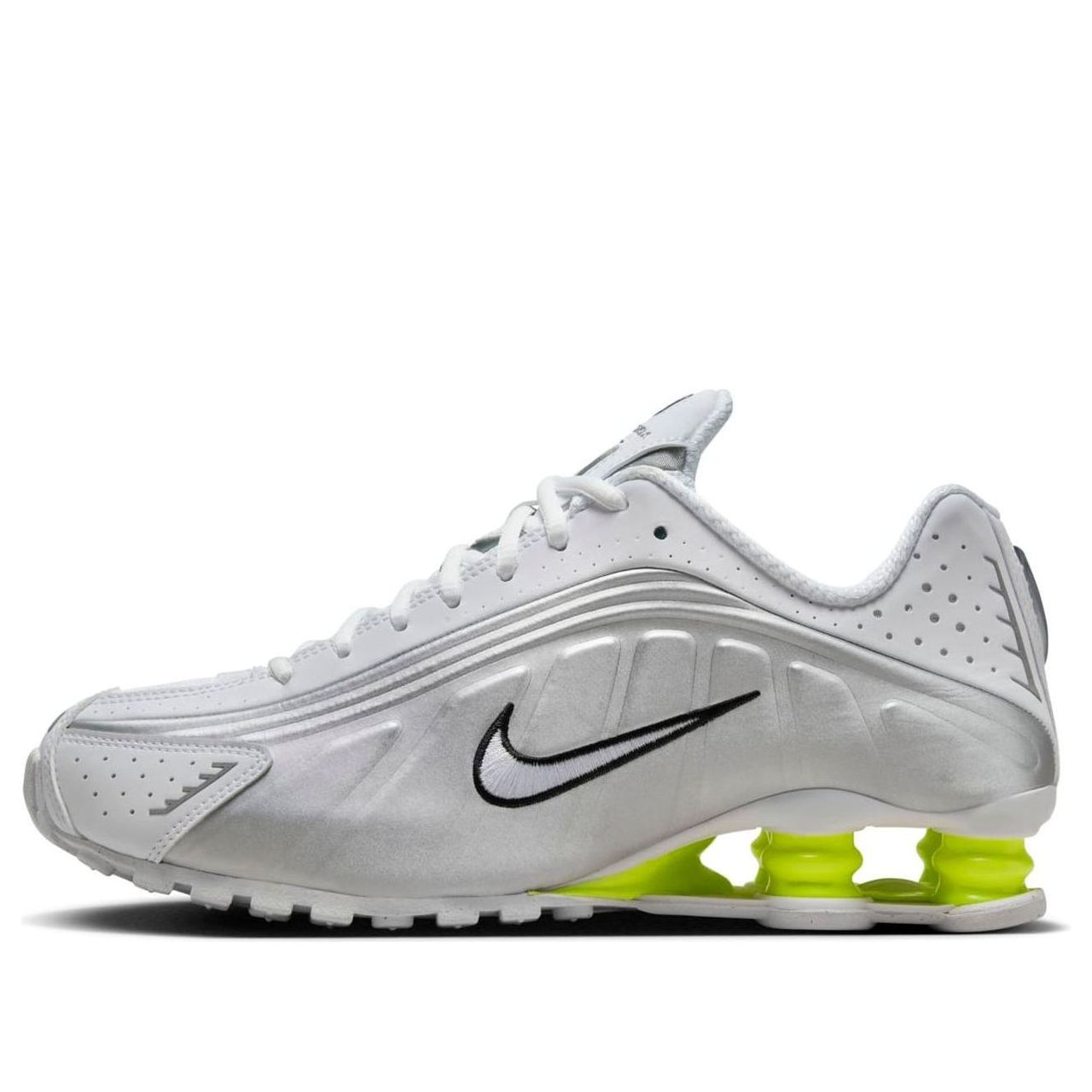 (WMNS) Nike Shox R4 'White Metallic Silver' AR3565-102