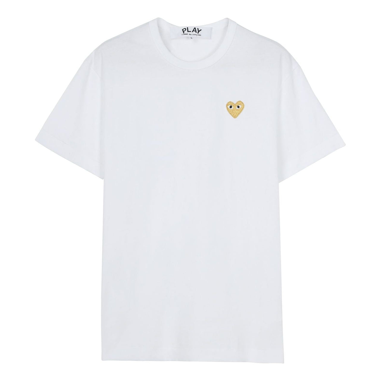 COMME des GARCONS PLAY Gold Heart T-Shirt 'White' AZ-T216-051-4