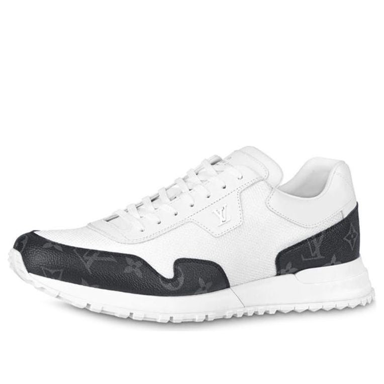 LOUIS VUITTON Run Away Sneakers 'White with Black Monogram' 1A7UMS