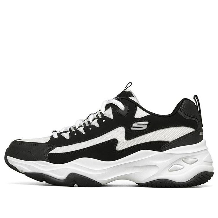 Skechers D'Lites 4.0 Low Chunky Shoes Black/White 237225-BKW