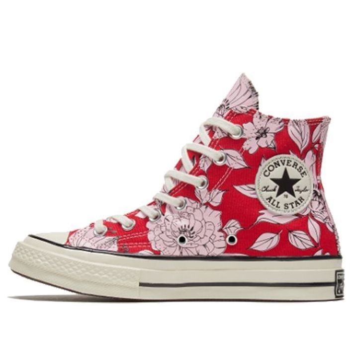 (WMNS) Converse Chuck 70 High 'Vintage Floral - University Red' 568373C