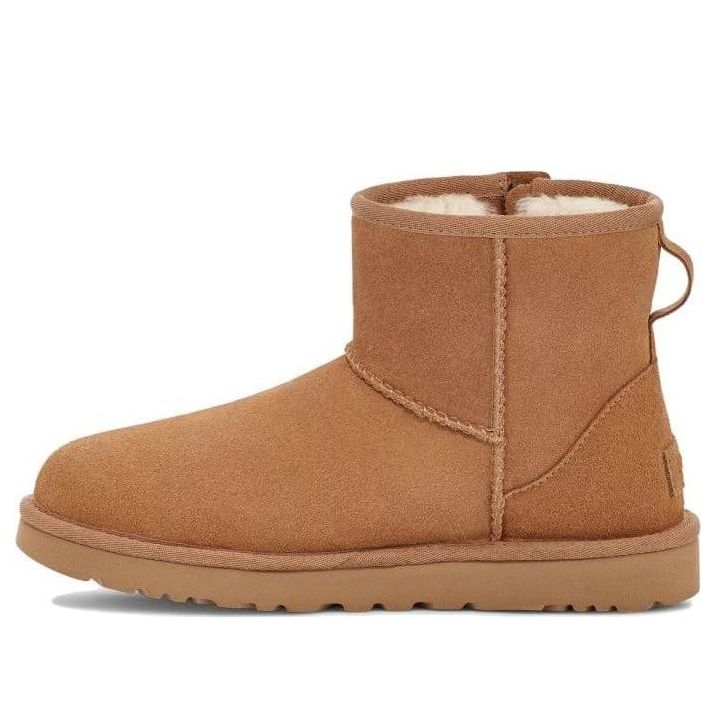 (WMNS) Ugg Classic Mini Bailey Zip Chestnut 'LIGHT BROWN' 1151230-CHE