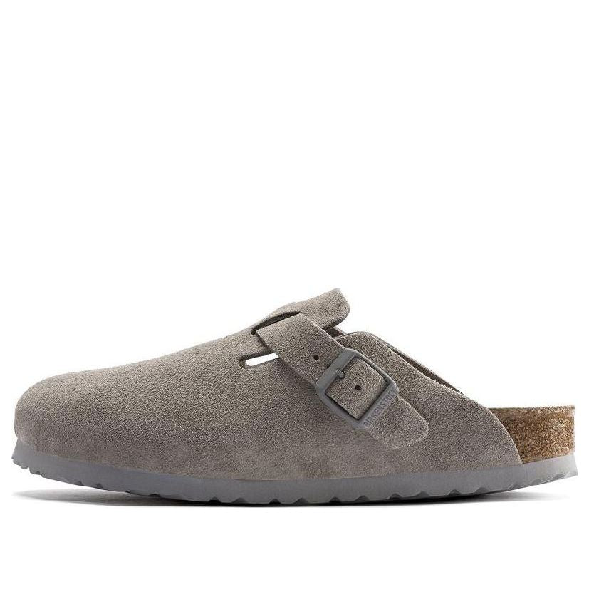 Birkenstock Boston Soft Footbed Suede Leather 'Stone Coin' 1020526