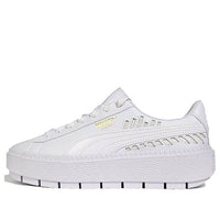 (WMNS) PUMA Platform Trace Metallic C Sneakers White 369170-02