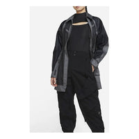 (WMNS) Air Jordan Casual Sports Lapel Mid-Length Jacket Black DD7096-010