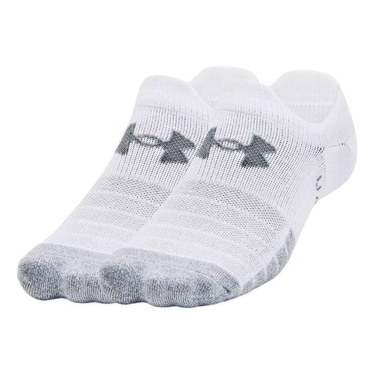 Under Armour HeatGear Ultra Low Tab 3-Pack Socks 'White' 1370076-100