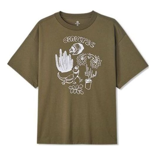 Converse Desert Neighbors Tee 'Olive Green' 10023791-A02