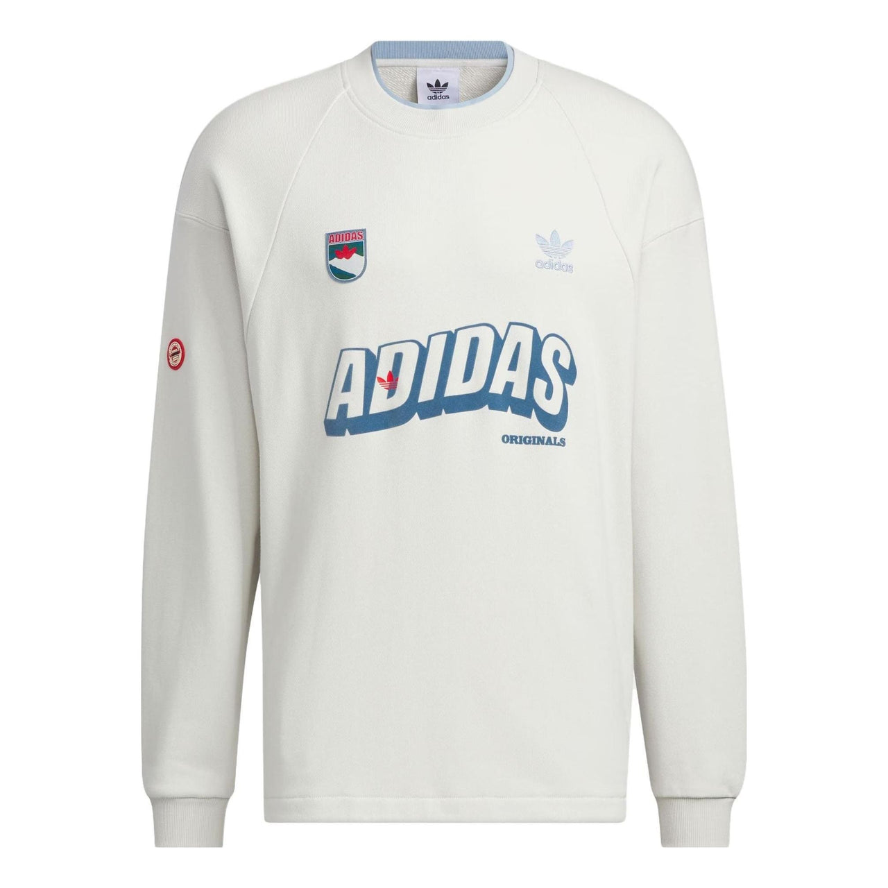 adidas originals Sportswear Sweatshirt 'Cream Blue' IN0973