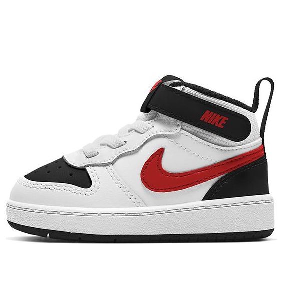 (TD) Nike Court Borough Mid 2 'White University Red' CD7784-110