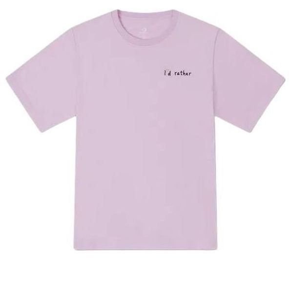 (WMNS) Converse Summer Verbiage T-Shirt 'Purple' 10027223-A02